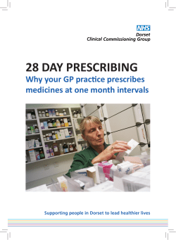 28 day prescribing