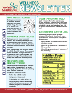 Electrolyte Replacement