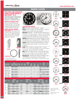 indoor clocks - Electric Time Company