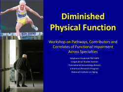 5_Studenski Diminished Physical Function