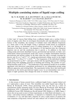 Multiple coexisting states of liquid rope coiling