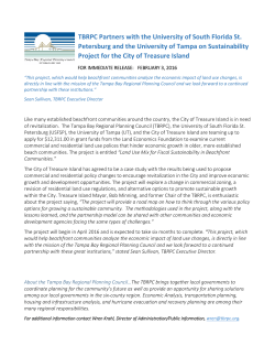 TBRPC Partners with the University of South Florida St. Petersburg