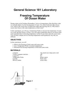 9.Freezing Of Ocean Water Lab