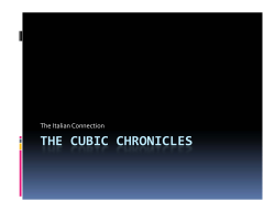 the cubic chronicles