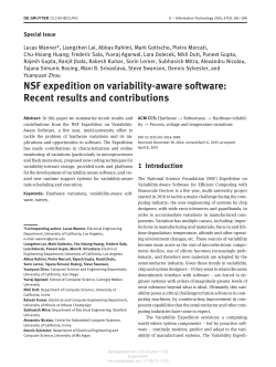NSF expedition on variability-aware software: Recent