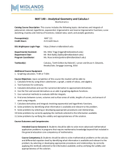 MAT 140 - Midlands Technical College