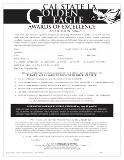 Golden Eagle Application - University