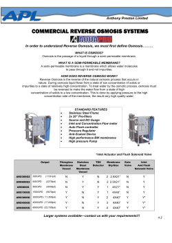 Commercial Reverse Osmosis