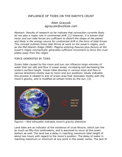 INFLUENCE OF TIDES ON THE EARTH`S CRUST Allen