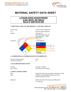 material safety data sheet