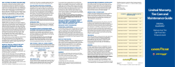 Limited Warranty, Tire Care and Maintenance Guide