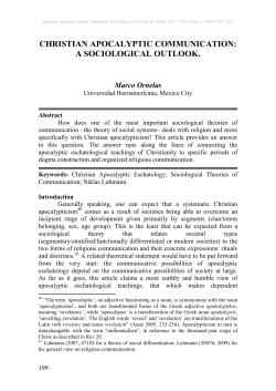 christian apocalyptic communication: a