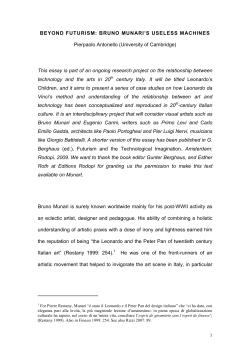 bruno munari`s useless