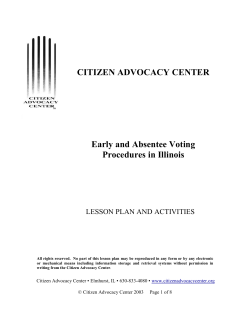 Illinois Early and Absentee Voting Procedures