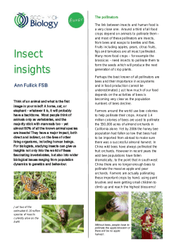 Insect insights - Royal Society of Biology