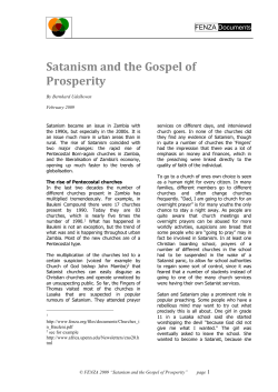 Satanism and the Gospel of Prosperity