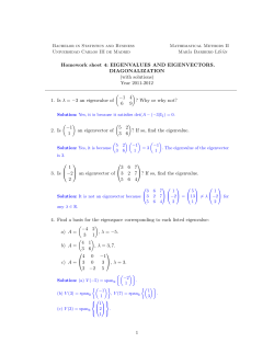 Homework sheet 4 - OCW
