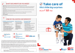 HDFC Life Health Assure Plan Leaflet