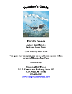 Pierre the Penguin - Bound to Stay Bound Books