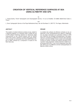creation of vertical reference surfaces at sea using altimetry