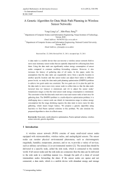 A Genetic Algorithm for Data Mule Path Planning in Wireless Sensor
