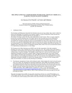 The Application of a Coupled Wind, Water Level and Wave Model in
