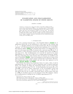 NULLIFICATION AND CELLULARIZATION OF CLASSIFYING
