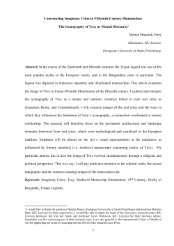 Constructing Imaginary Cities in Fifteenth-Century