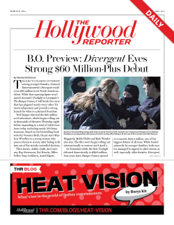 B.O. Preview: Divergent Eyes Strong $60 Million