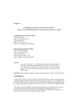 Evaluating an Opinion Annotation Scheme Using a New Multi
