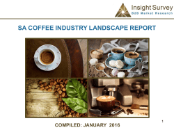 sa coffee industry landscape report