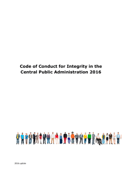 Code of Conduct for Integrity in the Central Public