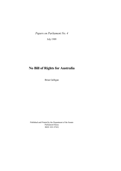 Papers on Parliament No. 4 - July 1989