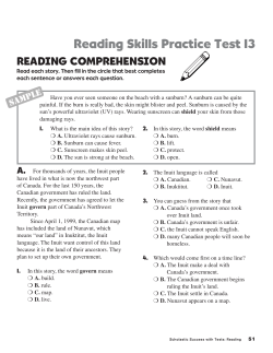 Reading Skills Practice Test 13