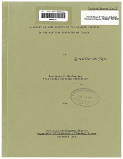 Project Report No.2 A REPORT ON SOME ASPECTS OF THE