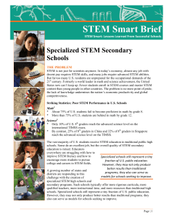 Specialized STEM Secondary Schools_FINAL