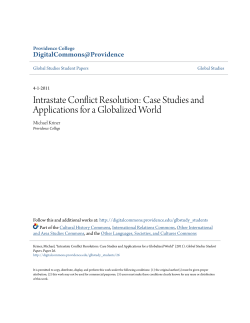 Intrastate Conflict Resolution
