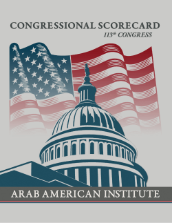 2013 Congressional Scorecard