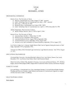 Curriculum Vitae - The University of Akron