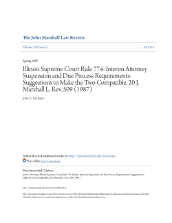 Illinois Supreme Court Rule 774 - The John Marshall Institutional