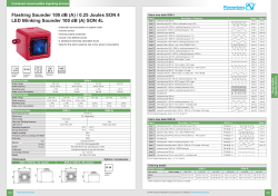 Flashing Sounder 100 dB (A) / 0.25 Joules SON 4 LED Blinking