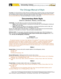 The Chicago Manual of Style Documentary