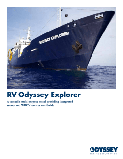 RV Odyssey Explorer - Odyssey Marine Exploration