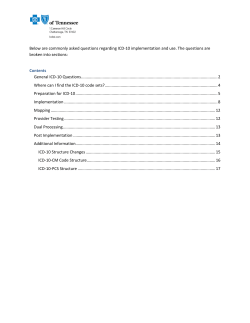 Below are commonly asked questions regarding ICD-10