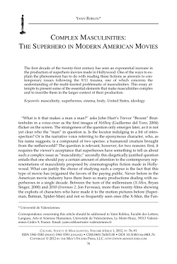 complex masculinities: the superhero in modern american movies