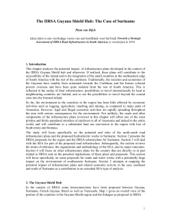 The IIRSA Guyana Shield Hub: The Case of Suriname