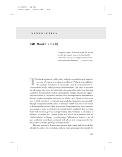 The Possessive Investment in Whiteness: How White People Profit