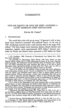 Give Me Equity or Give Me Debt - Penn Law: Legal Scholarship