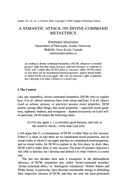 A Semantic Attack on Divine-Command Metaethics