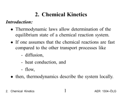 2. Chemical Kinetics